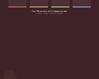 Wedding Planner Checklist | 12-Month Timeline, Vendor, Budget (Digital Download)
