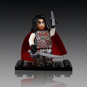 moc Ezio Auditore Assassin’s Creed Bricks – AC2 Italian Master Assassin Building Blocks, Lego-Compatible Mini Figure