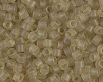 DB 771, Matte Semi-Frosted Yellow - Miyuki Delica Beads - Size 11 - 5 grams - Japanese Cylinder Seed Beads - Retail & Wholesale