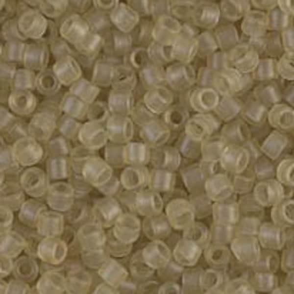 DB 771, Matte Semi-Frosted Yellow - Miyuki Delica Beads - Size 11 - 5 grams - Japanese Cylinder Seed Beads - Retail & Wholesale