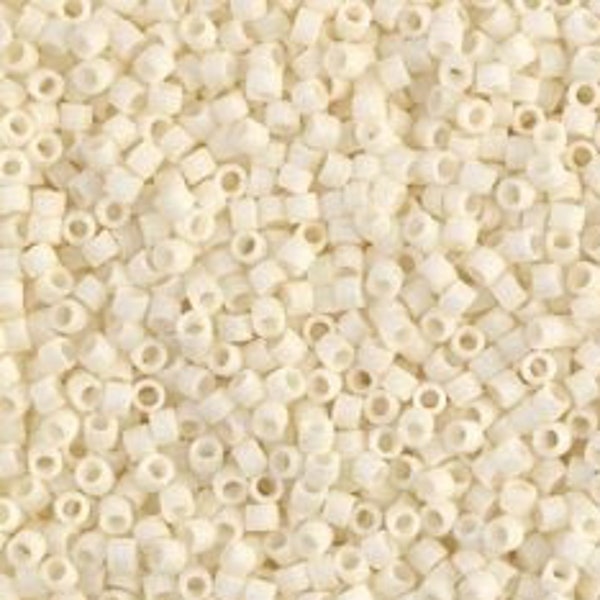 DB 352, Matte Opaque Eggshell - Miyuki Delica Beads, Size 11, 5 grams - Miyuki Delica & Seed Bead - Wholesale and Retail