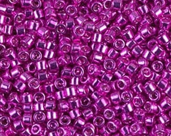 DB 422 - Galvanized Magenta - Outside Dyed, Miyuki Delica Beads, Size 11, 5 grams - Seed Bead - Retail & Wholesale