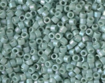 DB 2313, Frosted Opaque Glazed Rainbow Wintergreen - Miyuki Delica Beads - Size 11 - 5 grams - Japanese Cylinder Seed Beads - Wholesale