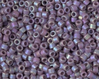 DB 2322, Frosted Opaque Glazed Rainbow Purple Sage - Miyuki Delica Beads - Size 11 - 5 grams - Japanese Cylinder Glass Beads - Wholesale