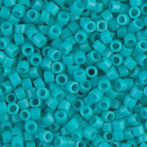 Miyuki Delica 11/0 Japanese Glass Seed Beads - Light Blue Opaque (Approx. 5.2g Per Tube) - View #2