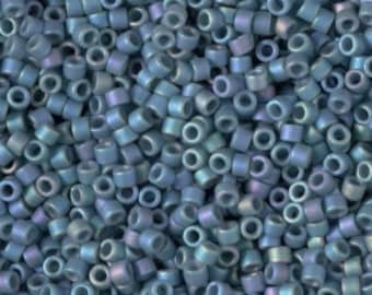 DB 2316, Frosted Opaque Glazed Rainbow Blue - Miyuki Delica Beads - Size 11 - 5 grams - Japanese Cylinder Glass Seed Beads - Wholesale