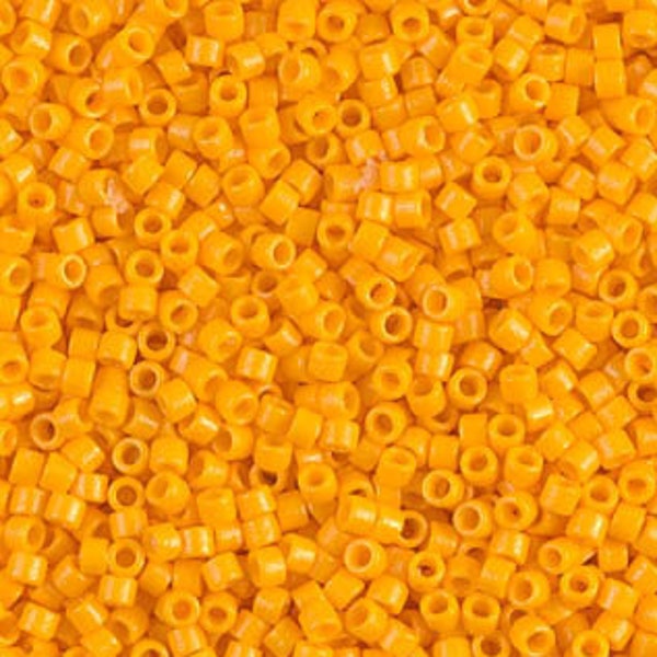 DB 2103, Duracoat Opaque Yellow Marigold- Miyuki Delica Beads - Size 11 - 5 grams - Japanese Cylinder Seed Beads - Retail & Wholesale