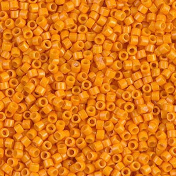 DB 2104, Duracoat Opaque Kumquat - Miyuki Delica Beads - Size 11 - 5 grams - Japanese Cylinder Seed Beads - Retail & Wholesale