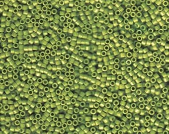 Retail /& Wholesale Olive Green Opaque Avocado Miyuki Delica Beads Size 11-5 grams Japanese Cylinder Seed Beads DB 1135