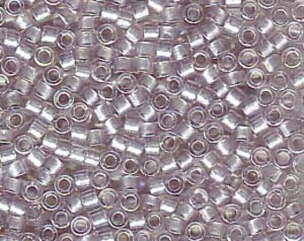 Delica Bead DB1759 Miyuki Delica Beads 110 Sparkling Beige Lined Amethyst 7.6 grams Diy Beads