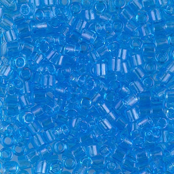 DB 706, Transparent Aqua - Miyuki Delica Beads - Size 11 - 5 Grams