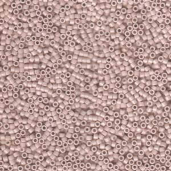 DB 1495, Opaque Pink Champagne - Miyuki Delica Beads - Size 11 - 5 grams - Japanese Cylinder Seed Beads - Wholesale & Retail