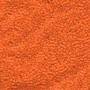 May include: A large quantity of small, round, orange plastic beads.