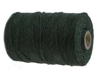 10 yards - Dark Green - Irish Waxed Linen, 4 ply