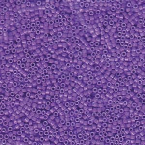 May include: A large quantity of small, round, purple beads. The beads are opaque and have a smooth, shiny finish.