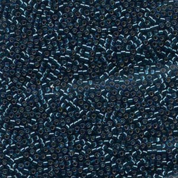 DB 608, Silver Lined Blue Zircon, Miyuki Delica Beads - Size 11