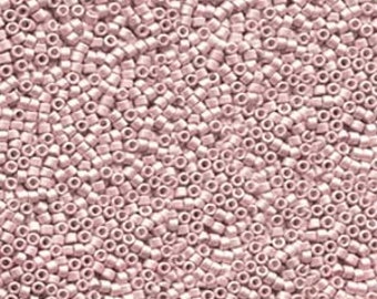 DB 1156, Galvanized Semi-Frosted Blush - Miyuki Delica Beads - Size 11 - 5 grams - Japanese Cylinder Seed Beads - Retail & Wholesale