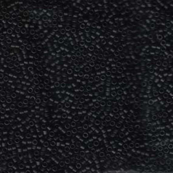 50 Grams Miyuki Delica Bead 11/0 Opaque Matte Black Bulk Bag DB0310-50