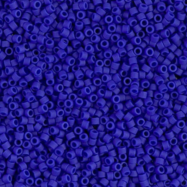 DB 756, Matte Opaque Cobalt Blue - Miyuki Delica Beads - Size 11 - 5 Grams, Japanese Cylinder Beads, Wholesale& Retail