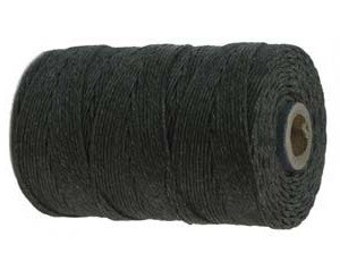 10 Yards - Charcoal - Irish Waxed Linen, 4 ply