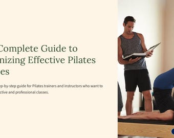 ilates Instruktorenbuch | Vorlagen für die Unterrichtsplanung & Sitzungsstruktur | Pilates Coach Toolkit für Anfänger | Fitness Trainer eBook