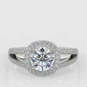 2 CT Rund Labor Diamant Verlobungsring, Ehering mit IGI-Zertifizierung, IGI zertifiziert