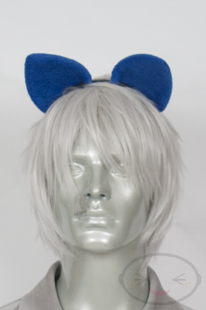 Royal Blue Cat Tail and Ear Set Cosplay Accessories Costume Etsy