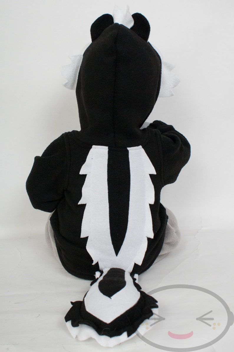 BABY & TODDLER Skunk Hoodie Costume Vest Jacket Hand-made | Etsy