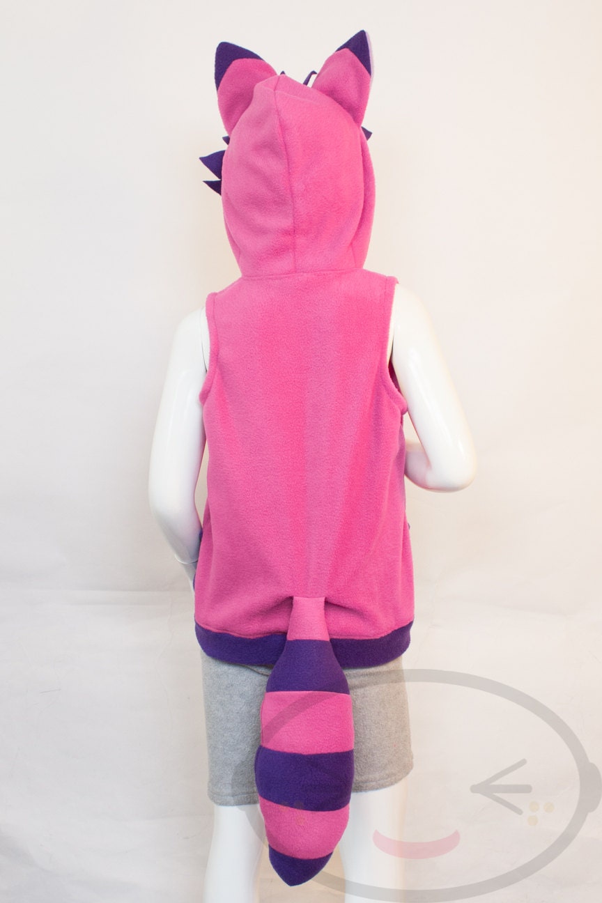 KIDS Cheshire Cat Hoodie Costume Vest Jacket Handmade Etsy