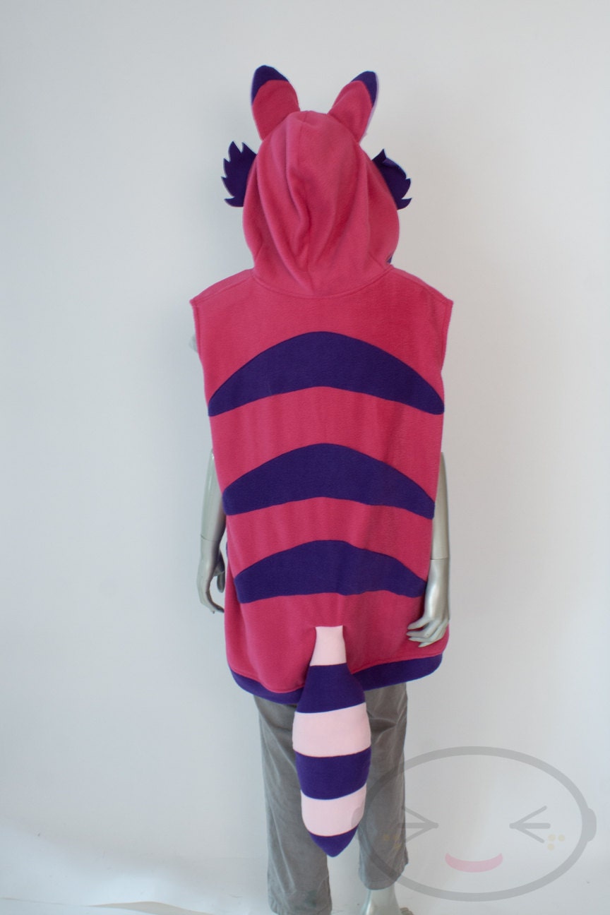 Cheshire Cat Hoodie Costume Cosplay Adult Size Handmade Etsy