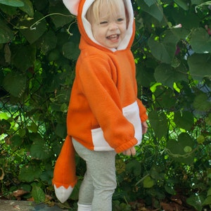 BABY & TODDLER Fox Hoodie Costume Vest Jacket Hand-made | Etsy