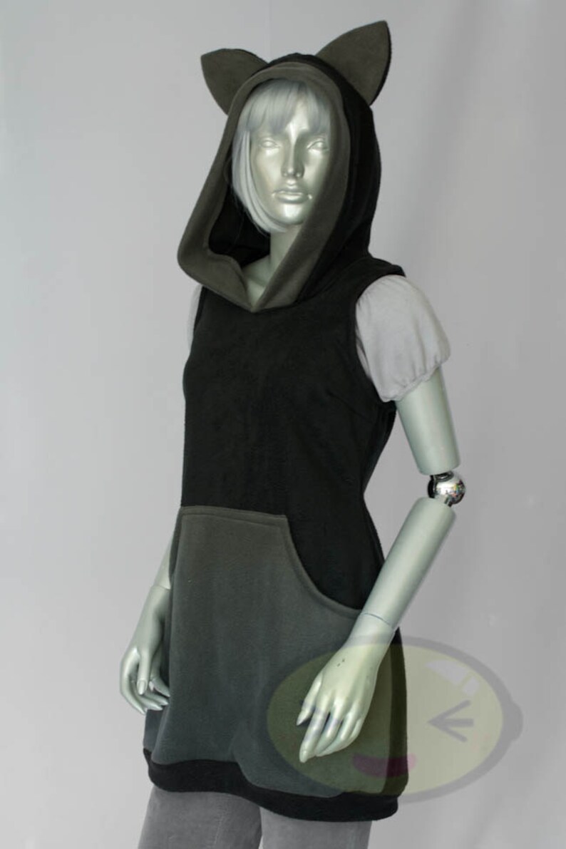 Black Cat Dress Costume Handmade Cuddly Furry Etsy