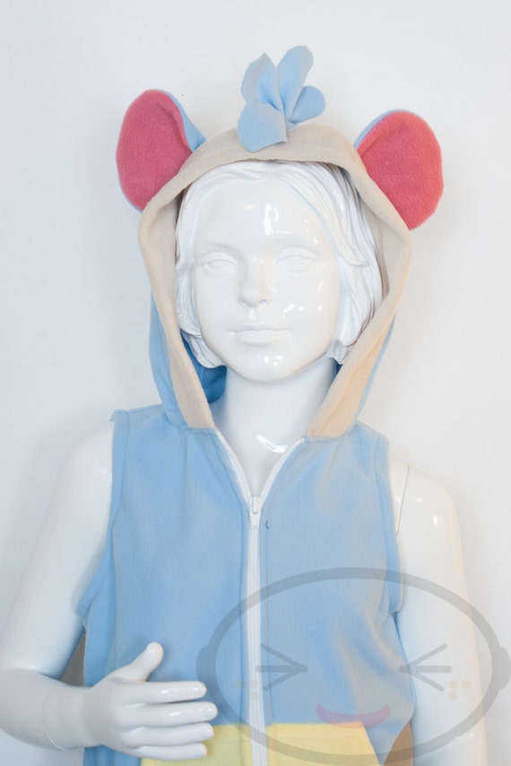 KIDS Blue Monkey Hoodie, Costume, Vest, Jacket, Hand,made, Cosplay, Boots, Dora the Explorer