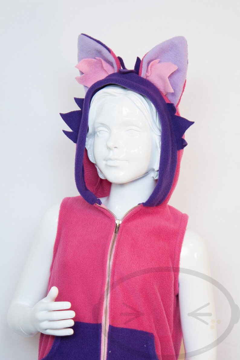 KIDS Cheshire Cat Hoodie Costume Vest Jacket Handmade Etsy
