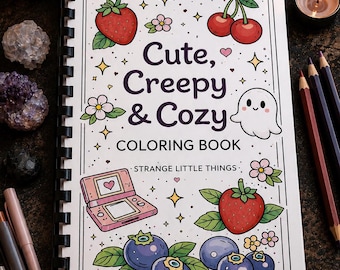 Creepy & Cozy Coloring Book | Relaxing Art Pages for Adults