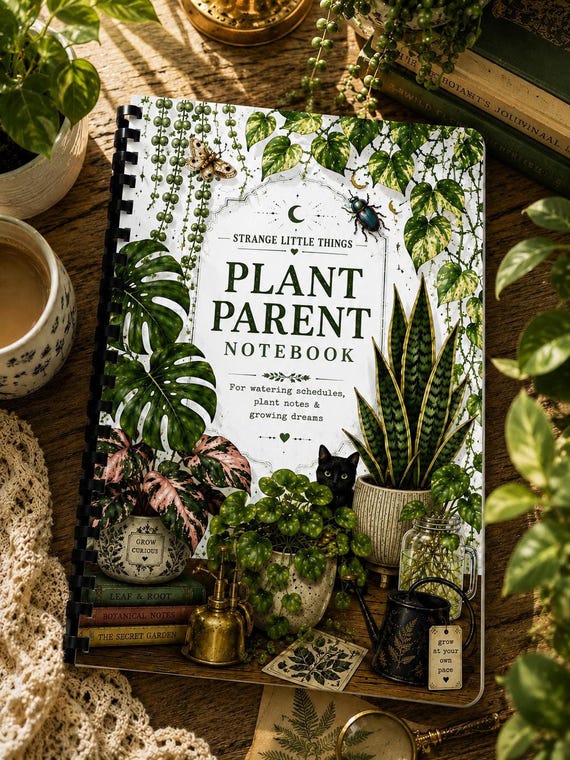 Plant Journal | Parent Notebook with Care Logs and Watering Schedule