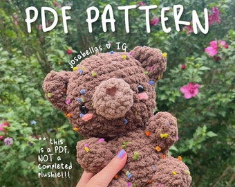 PDF Mitten the BEAR PATTERN Teddy Bear Josabella's Crochet Shop Instant Download