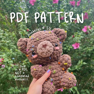 PDF Mitten the BEAR PATTERN Teddy Bear Josabella&#39;s Crochet Shop Instant Download