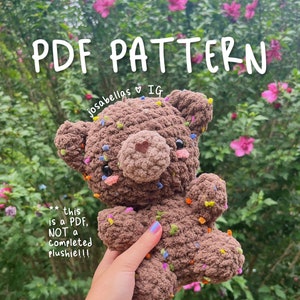 PDF Mitten the BEAR PATTERN Teddy Bear Josabella's Crochet Shop Instant Download