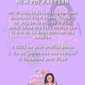 PDF Poppy the Strawberry PATTERN Jumbo Berry Josabella's Crochet Shop Instant Download image 3
