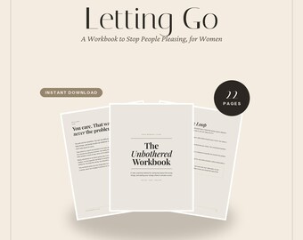 Letting Go Journal, Stop People Pleasing | The Unbothered Workbook for Women, Self Worth Guide PDF