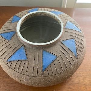 Vintage Handmade Vase Planter Wabi Sabi Minimalist Home Decor