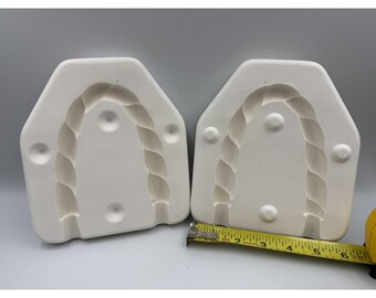 VTG 1989 Dona's 653B Ceramic Slip Casting Mold Handle For Baby Basket 7"x6"x2"