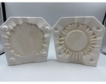 Vintage 1985 McCloud 814 Ceramic Slip Casting Mold Plain Lace Hoop 8.5"x8"