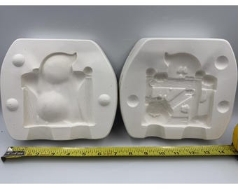VTG 1989 Kimple 1550 Ceramic Casting Slip Mold Fence Blinkie 7.5"x4"x7"