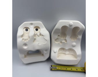 VTG 1990 Scioto S-1903 Ceramic Slip Casting Mold Suppers w/ Cookie 8.5"x6"x4"