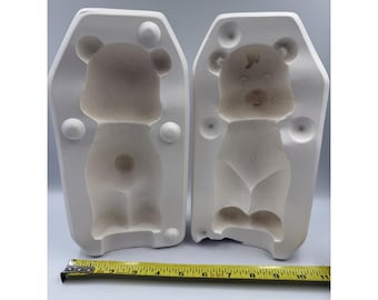 VTG 1989 Scioto 1816 Ceramic Slip Casting Mold Standing Bear 8,5in  11"x6"x6"