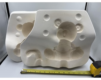 VTG 1987 Kimple 1172 Ceramic Casting Slip Mold Huge Bear w/ Diaper 16"x7.5"x12"