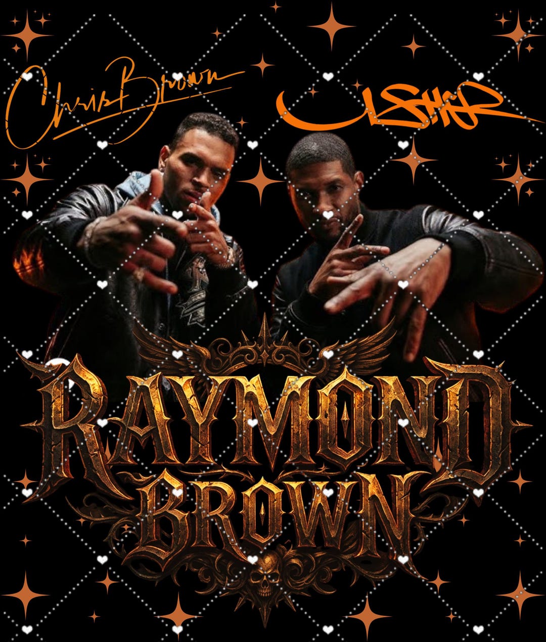 Usher Chris Brown Tour 2026 Fan Art PNG (digital Download) - Etsy