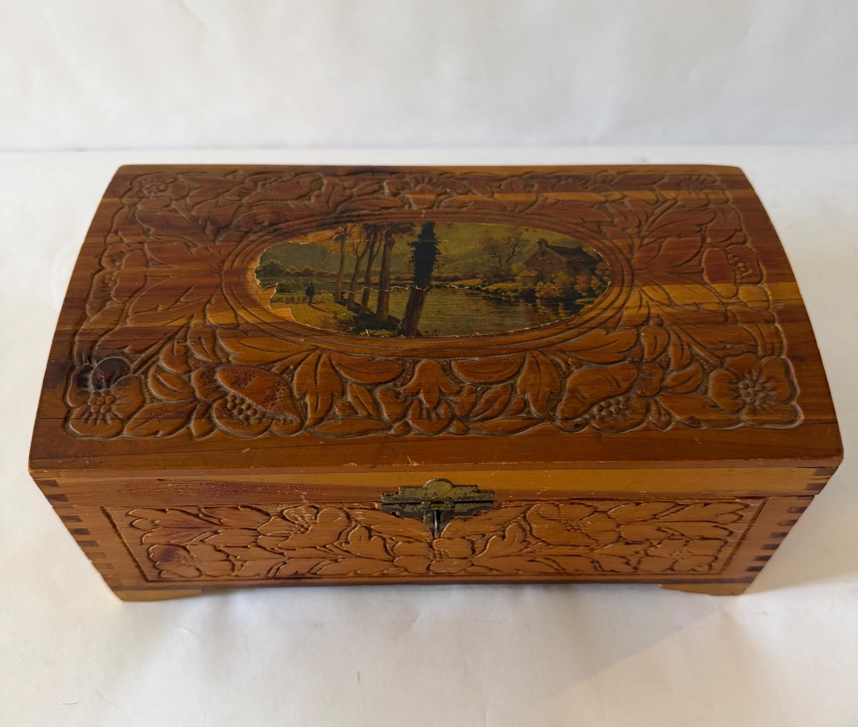 コレクション Vintage antique 1950' wood Box 1950's Wood Box - Etsy